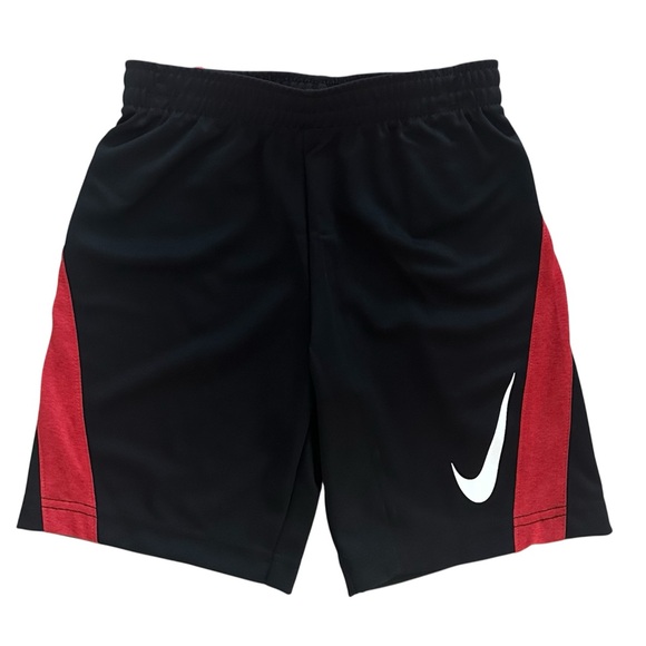 Nike Boys Size 7 Dri-FIT 2PC Set Red “Just Do It” Shirt & Black Shorts NWT - Picture 2 of 2
